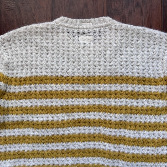 MOTHER "The Jumper" Sweater Small‎ Mostly Sunny Striped Alpaca Blend Cozy Soft - Picture 15 of 16